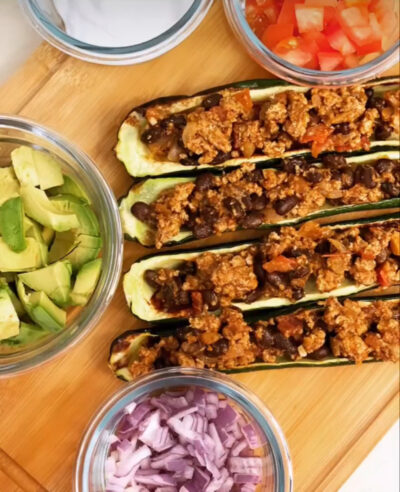 Zucchini Taco Boats GF/DF