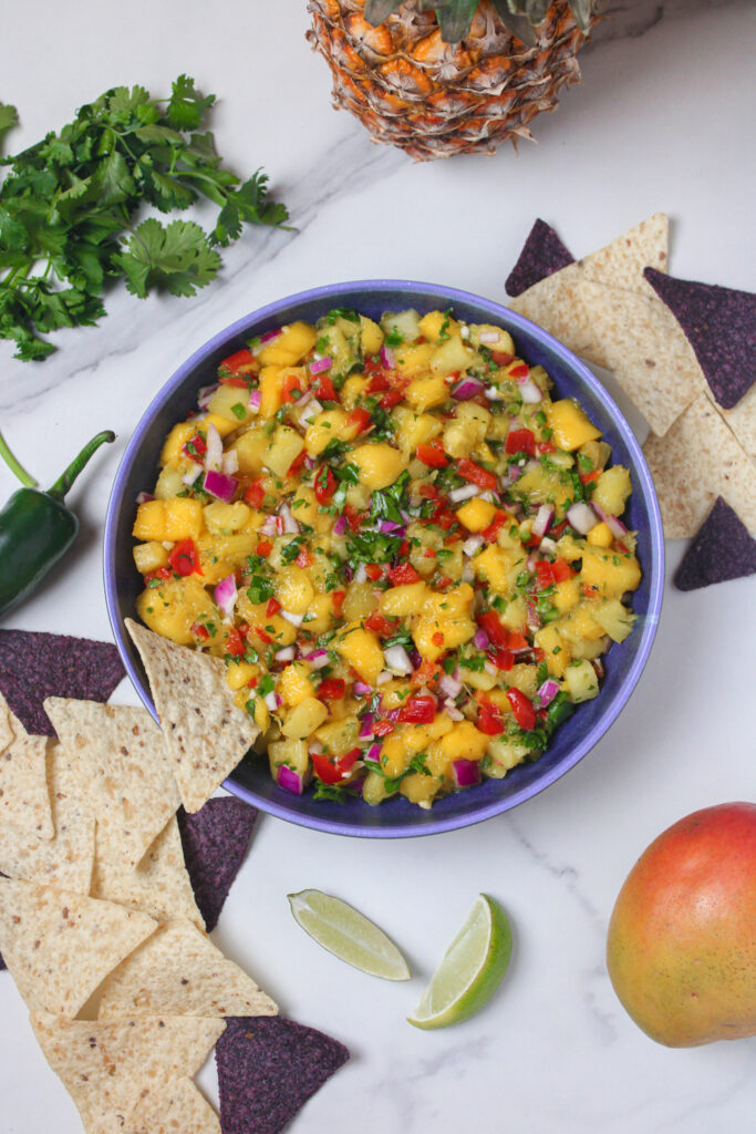 Mango Pineapple Salsa by Chloe's Creative Kitchen - FoodSocial