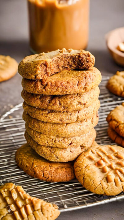 THREE Ingredient Peanut Butter Cookies