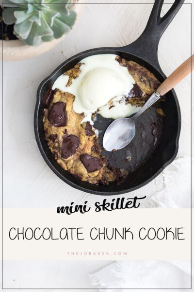 Chocolate Chunk Mini Skillet Cookie