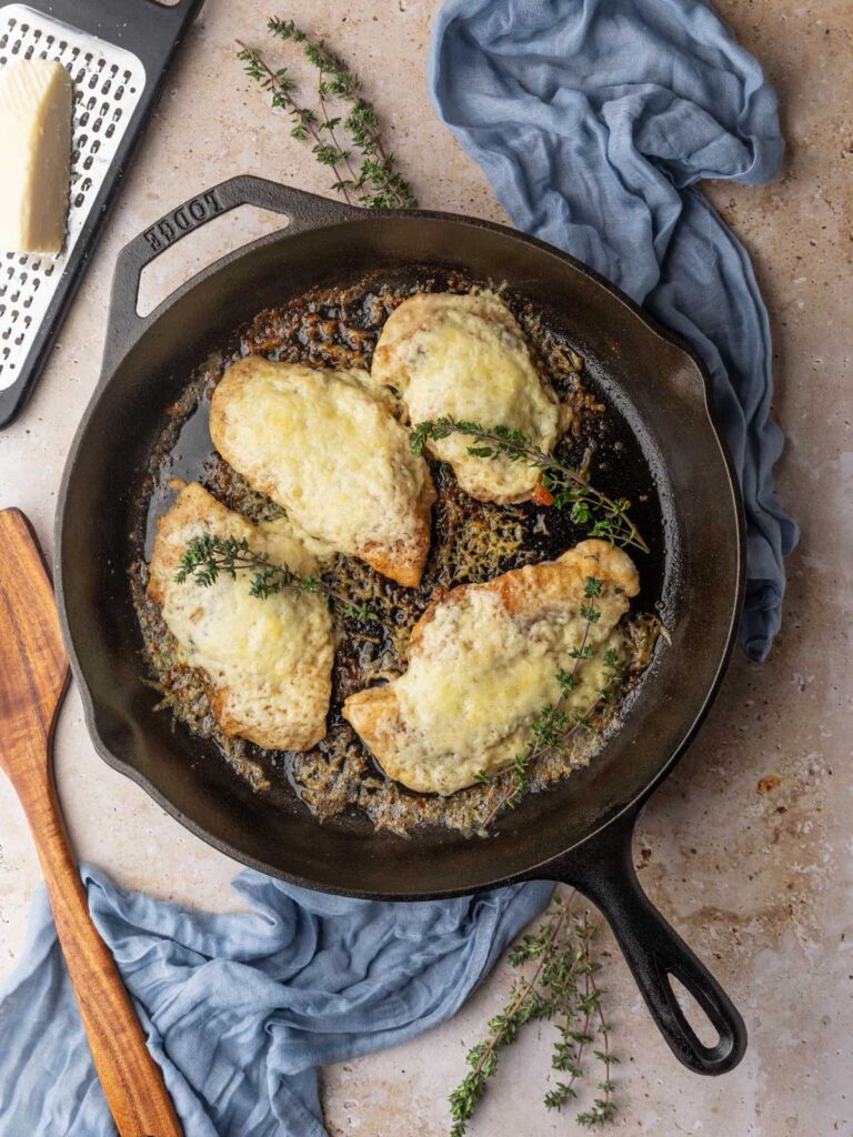 One Skillet Baked Asiago Chicken by scarlatifamilykitchen - FoodSocial