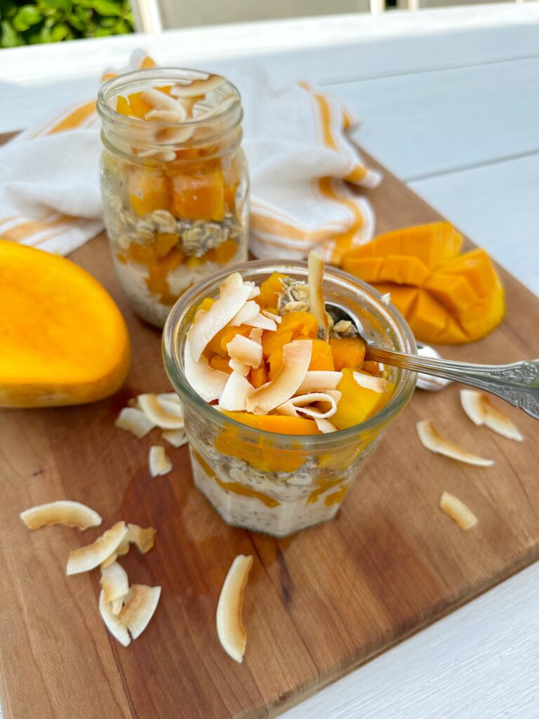 Mango Coconut Overnight Oats by Goodness With G - FoodSocial