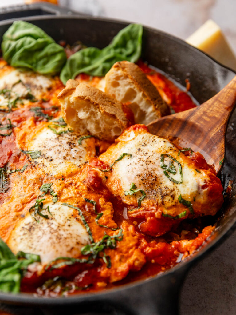 Italian Baked Eggs (Eggs in Purgatory) by scarlatifamilykitchen - FoodSocial