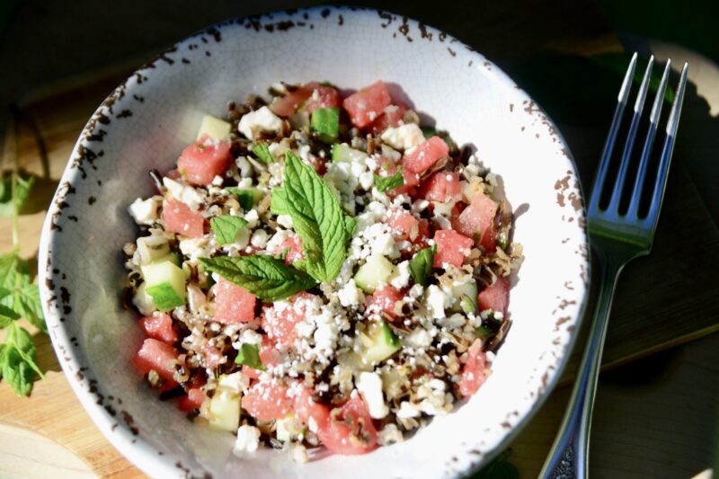 Watermelon Feta Wild Rice Salad by foodallergymoms_andmore - FoodSocial