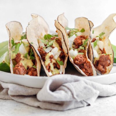 Ground Bison Tacos