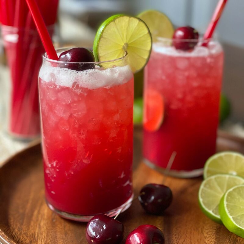 Cherry Limeade Syrup for Drive-In Cherry Limeade by Reed Dunn - FoodSocial