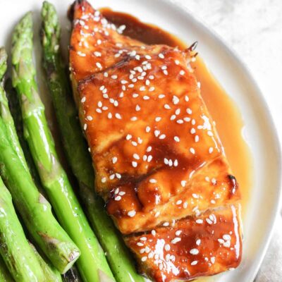 Citrus Honey Glaze Air Fryer Halibut