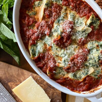 Easy Spinach Stuffed Shells