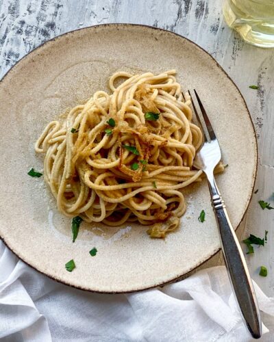 Gluten-Free Sicilian Pasta with Anchovies