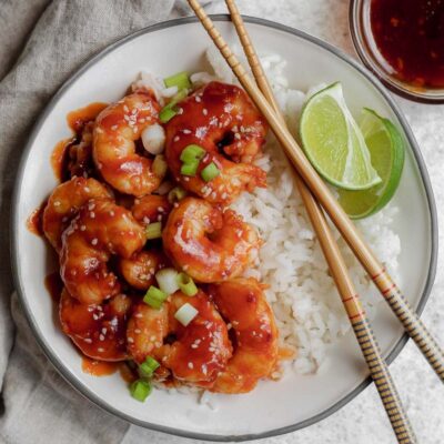 Honey Sriracha Shrimp