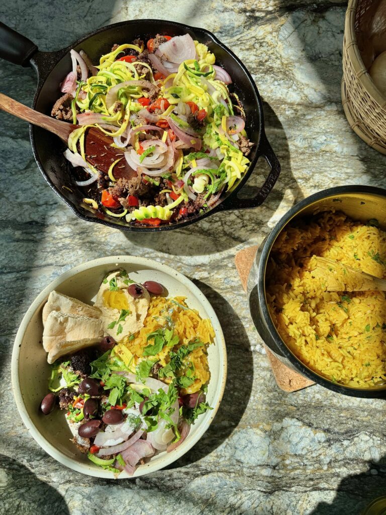 Mediterranean Inspired Turmeric Rice by Tasha Tindall - FoodSocial