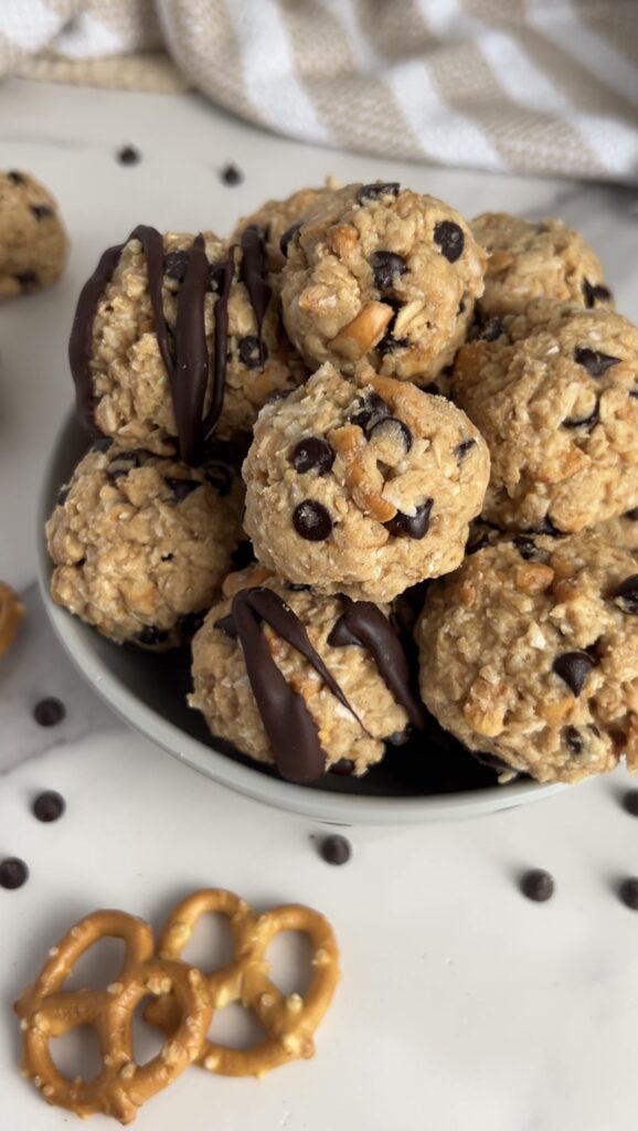 Sweet & Salty PB Pretzel Protein Balls by colleenshealthylife - FoodSocial