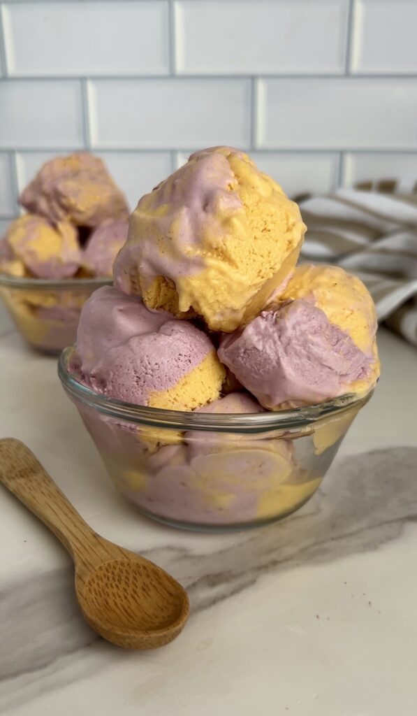 Homemade Sherbet! Orange Mango & Raspberry by colleenshealthylife - FoodSocial