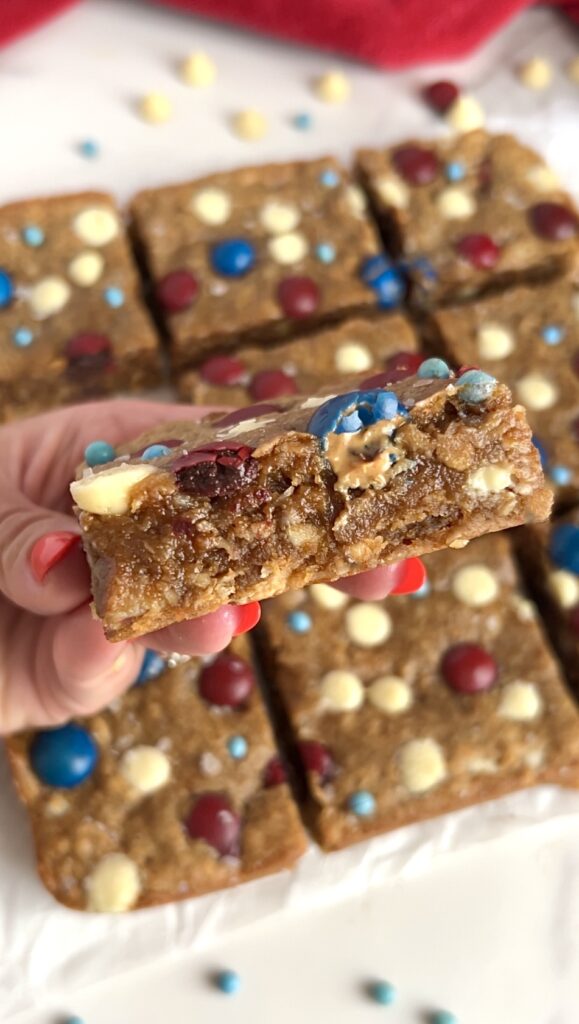 Gluten Free Monster Cookie Bars by colleenshealthylife - FoodSocial