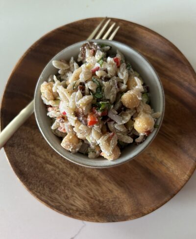 Mediterranean Cassava Orzo Salad