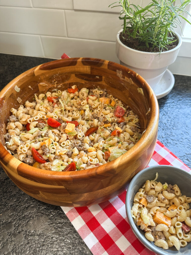 In-N-Out Inspired Pasta Salad by The Hangry Latina - FoodSocial