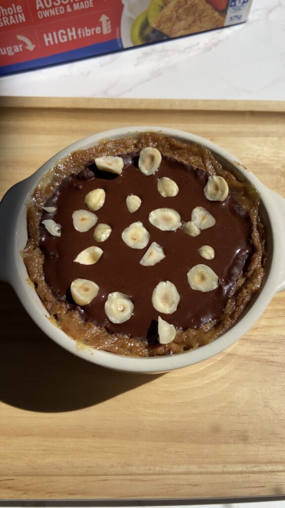 Chocolate Hazelnut Baked Weetabix by Chenoa Hill - FoodSocial