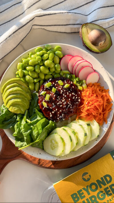 Vegan Teriyaki Burger Bowl