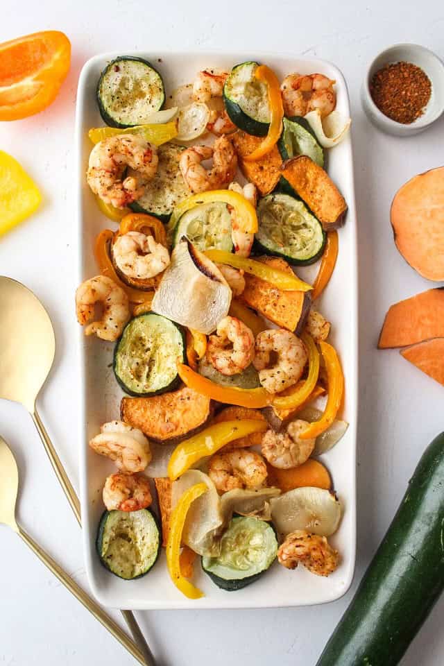 One Sheet Pan Cajun Shrimp and Veggies Dinner by Morgan Peaceman - FoodSocial