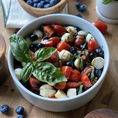 Red, White & Blueberry Caprese Salad