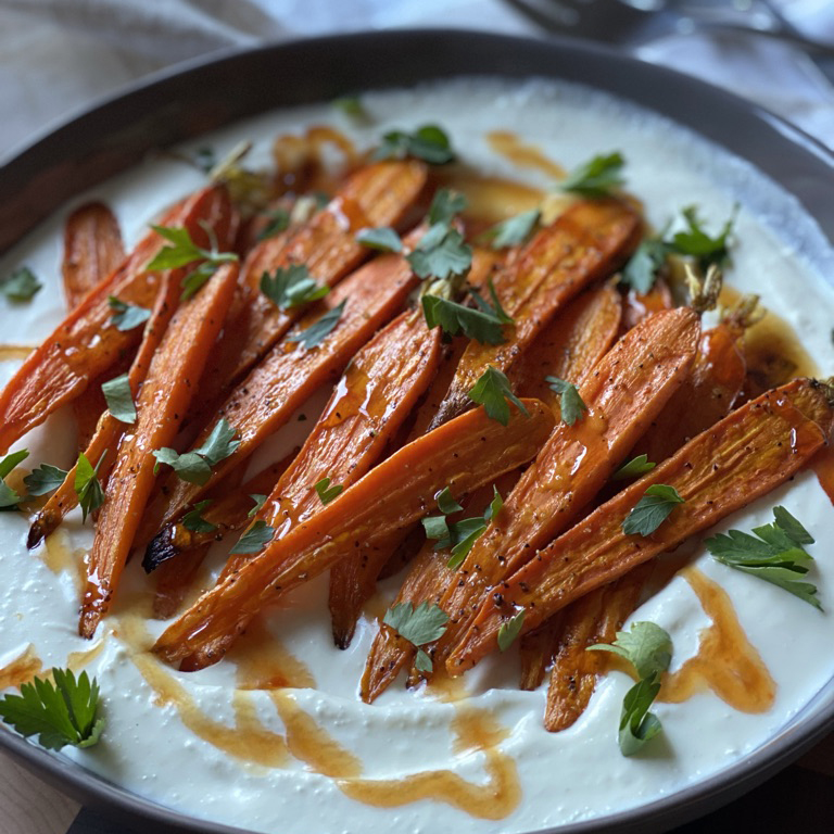 Roasted Carrots with Whipped Feta by Reed Dunn - FoodSocial