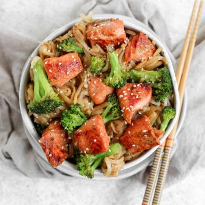 Teriyaki Salmon Noodles