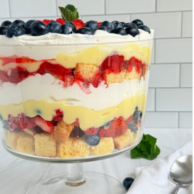 Easy Triple Berry Patriotic Trifle Recipe