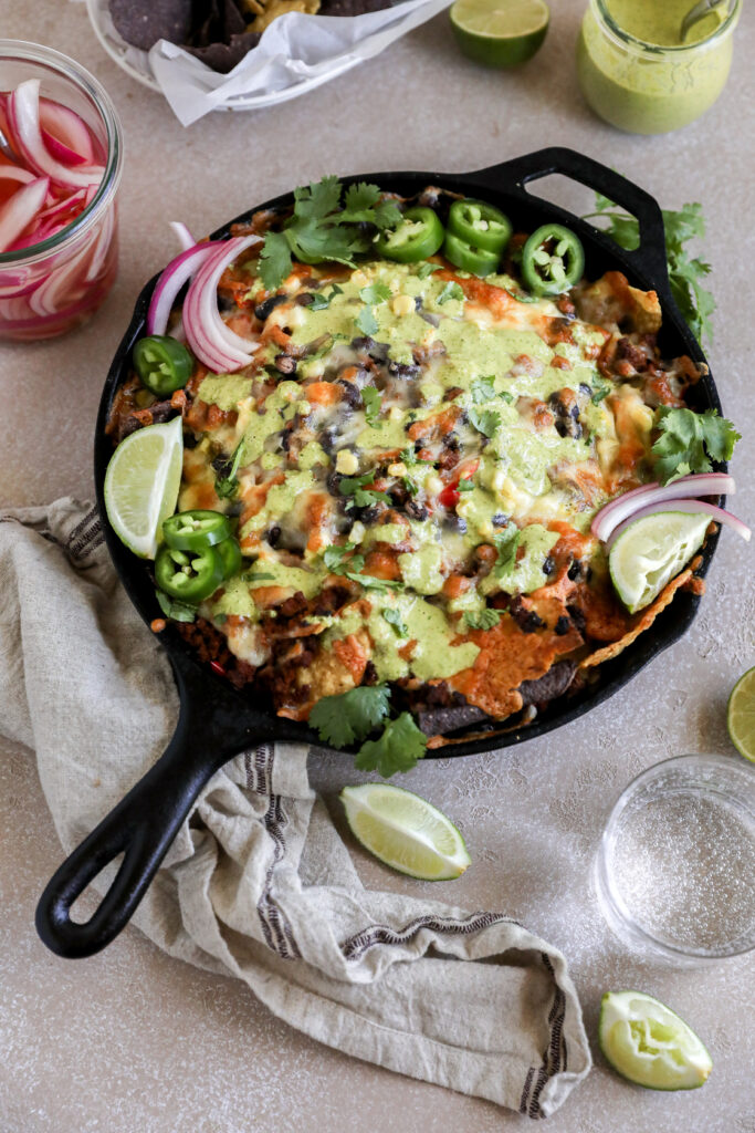 Zesty Beef, Corn and Black Bean Skillet Nachos by Jessi's Kitchen - FoodSocial