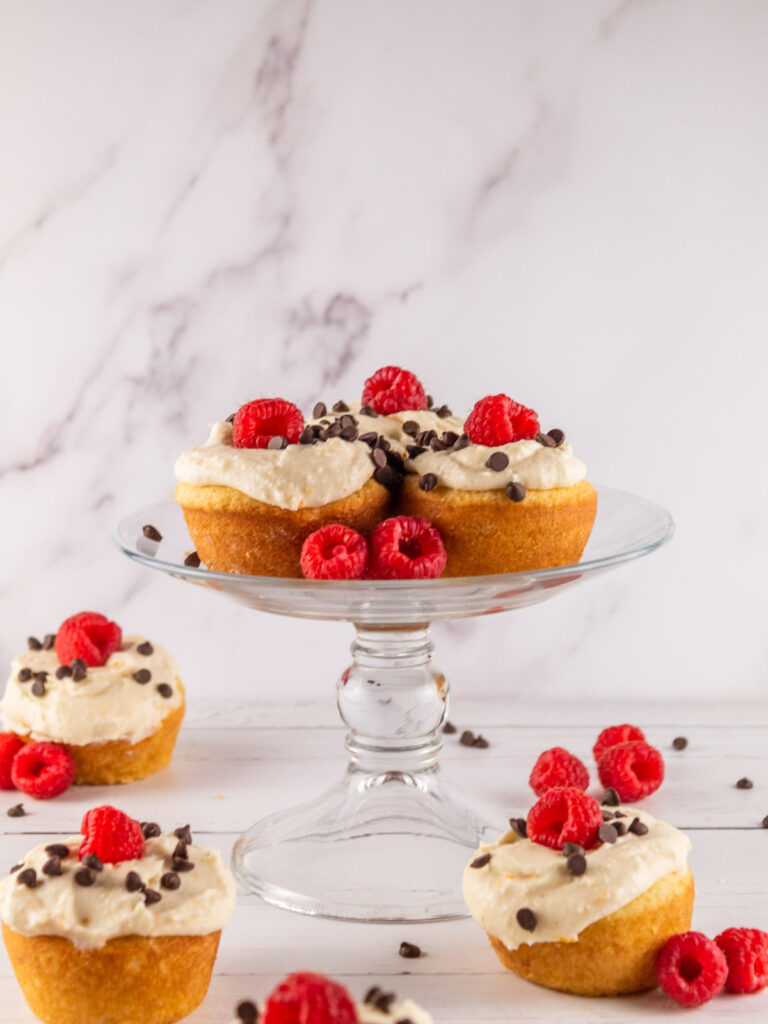 Raspberry Filled Cannoli Cupcakes by scarlatifamilykitchen - FoodSocial