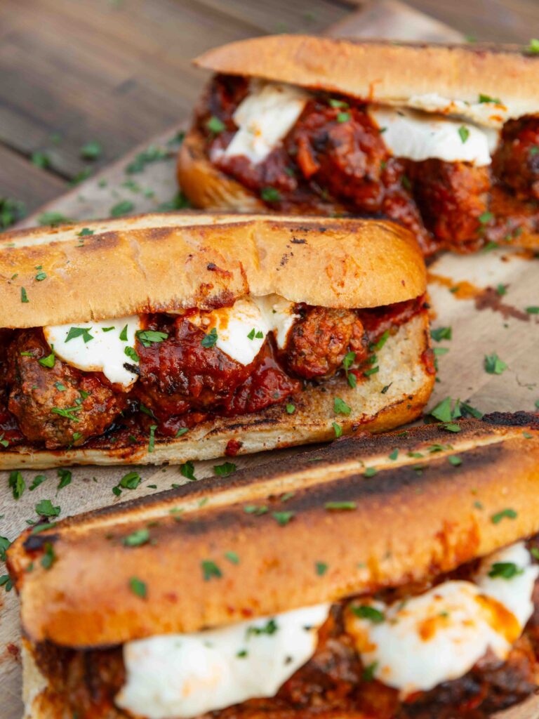 Italian Meatballs Subs on the Grill by scarlatifamilykitchen - FoodSocial