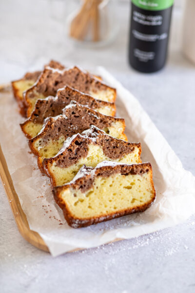 Easy & Fluffy Marble Pound Cake