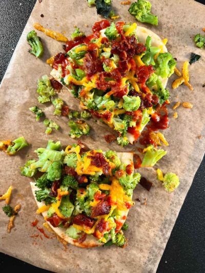 Bacon Broccoli Cheddar Flatbread, Dairy-Free & Gluten-Free