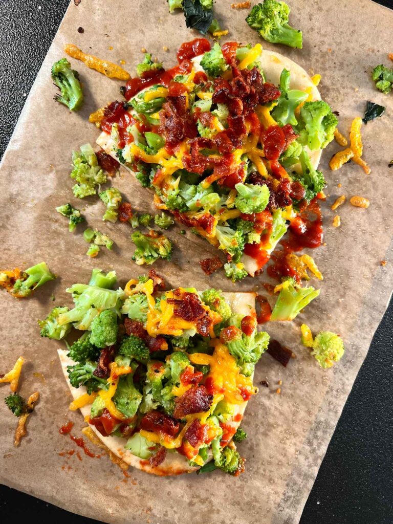 Bacon Broccoli Cheddar Flatbread, DairyFree & GlutenFree by