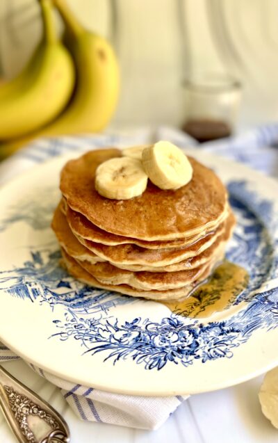 Vegan Banana Protein Pancakes