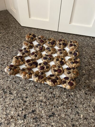 pb banana protein monster cookies