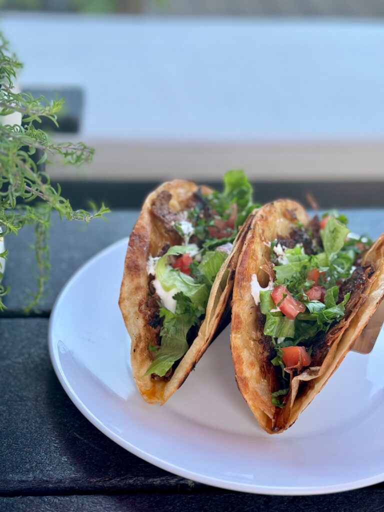 Prep Ahead Smash Tacos by Tasha Tindall - FoodSocial