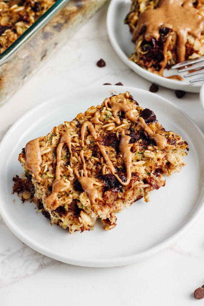 Zucchini Baked Oatmeal (gluten-free/high protein) by Kat Condon - FoodSocial