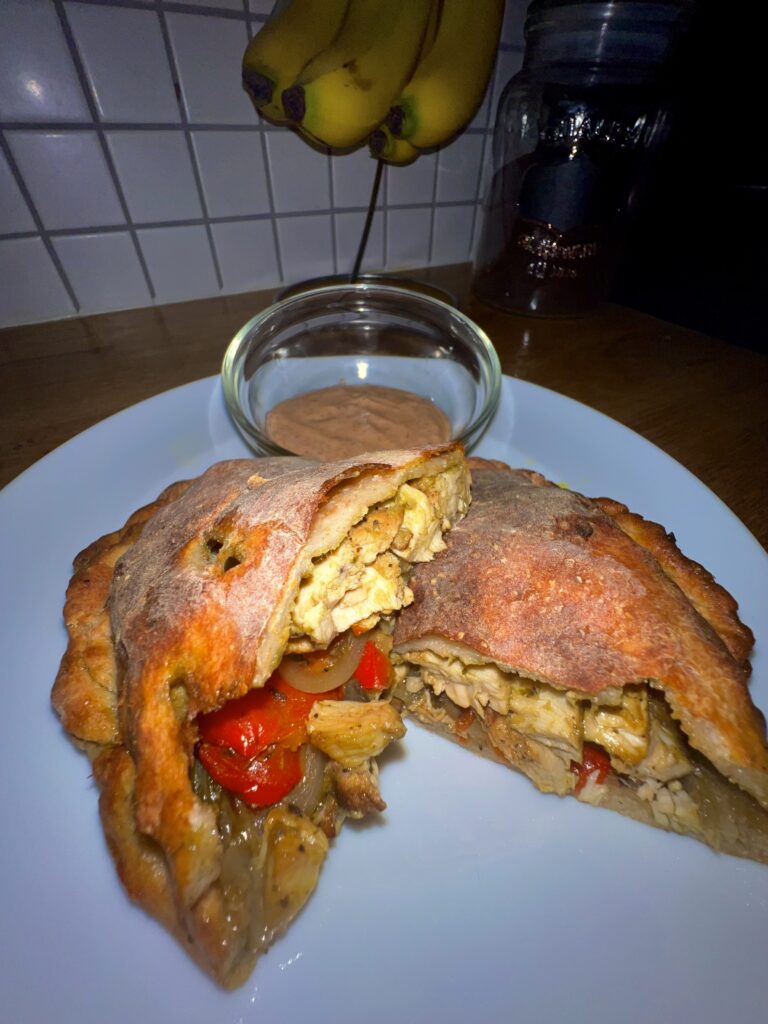 Chicken Pesto Calzone by Bells Healthy Eats - FoodSocial