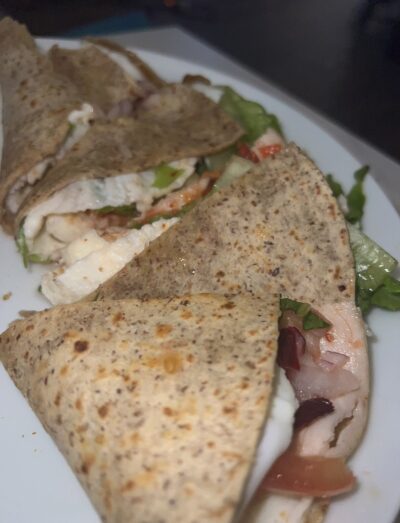 Egg White Turkey Breakfast Quesadilla