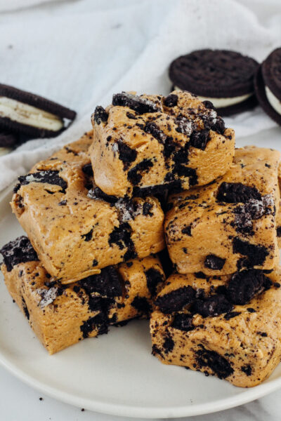 Peanut Butter Oreo Protein Fudge (gluten-free)