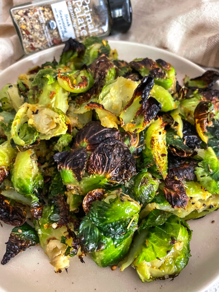 Crispy Parmesan Steakhouse Brussel Sprouts by Marissaswholelife - FoodSocial