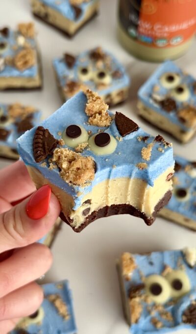 Cookie Monster Cookie Dough Brownies