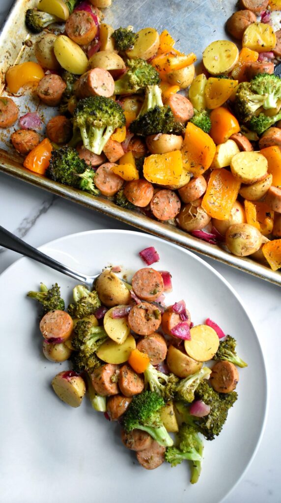 Lemon Dijon Sausage & Veggie Sheet Pan Dinner by joyfuleatsnbeats - FoodSocial