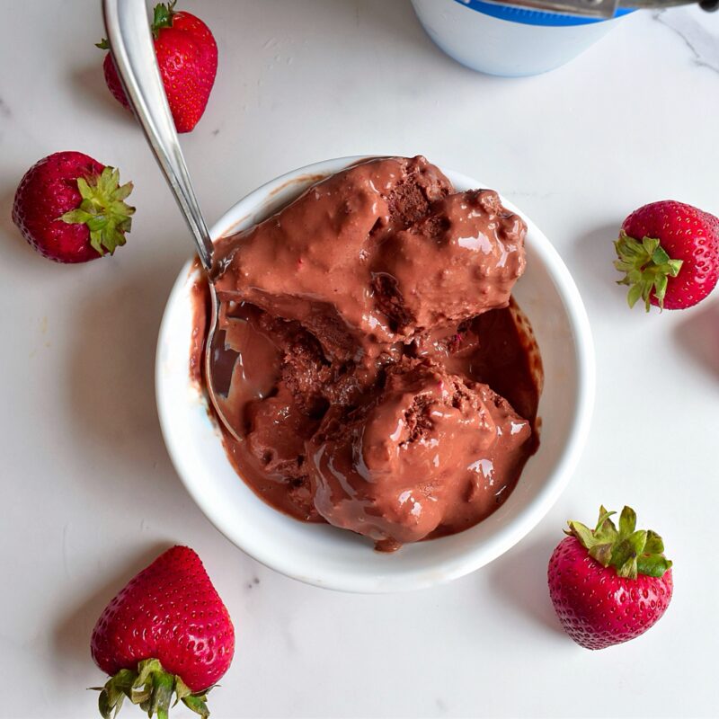 Chocolate Covered Strawberry Ice Cream by joyfuleatsnbeats - FoodSocial
