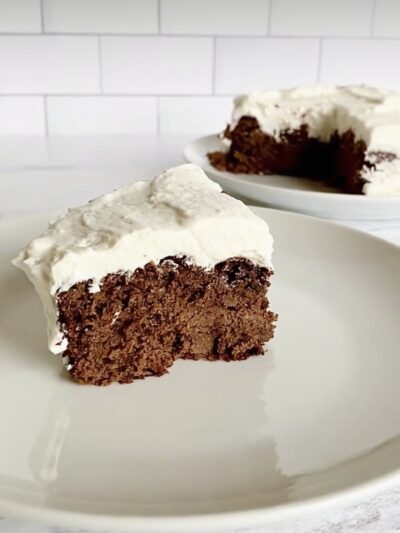 Protein Coconut Fudge Cake