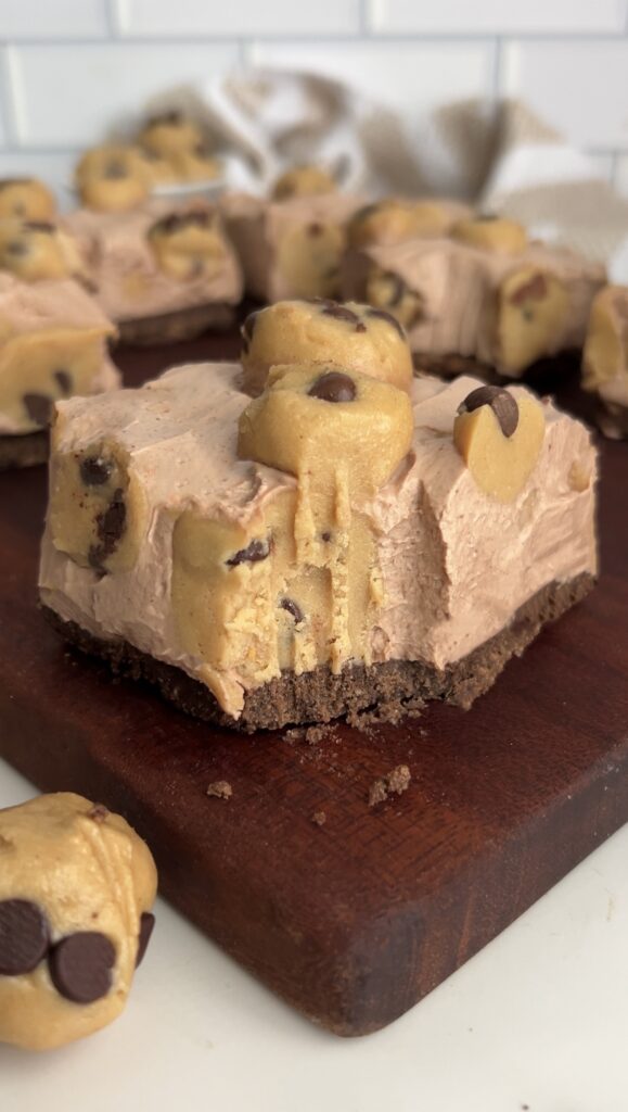 Chocolate Cheesecake Cookie Dough Bars by colleenshealthylife - FoodSocial