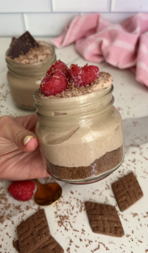 High Protein Chocolate Cheesecake Cups by colleenshealthylife - FoodSocial