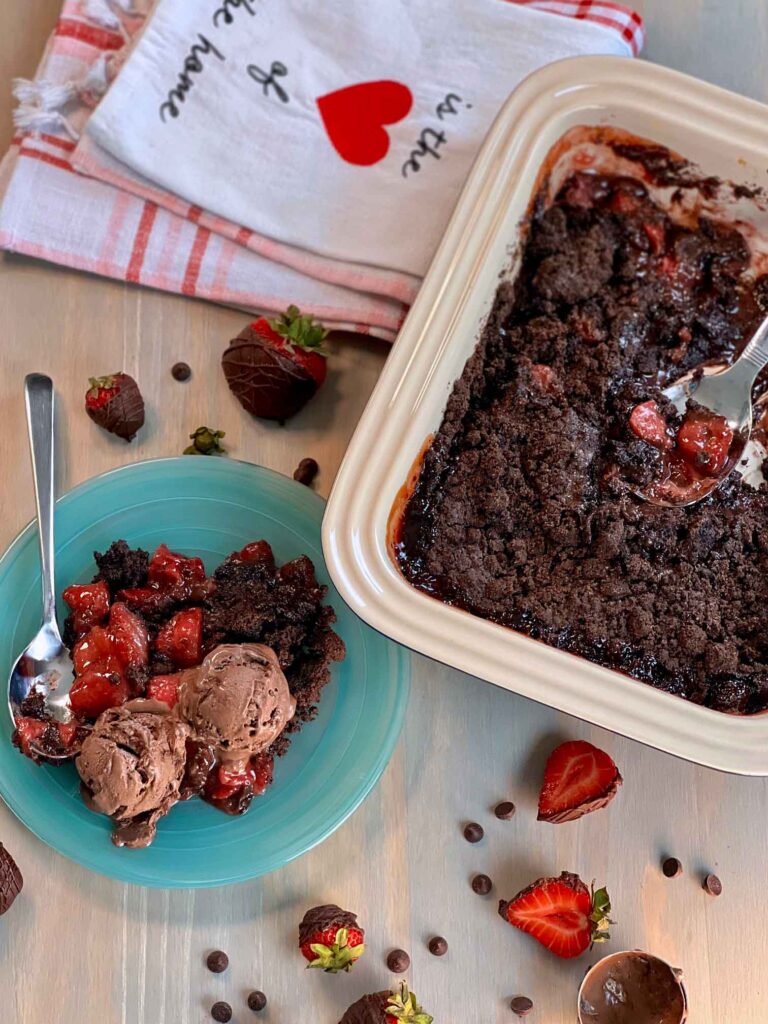 Strawberry Chocolate Crumble by freebellyrecipes - FoodSocial