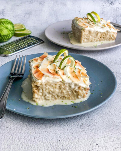 Coconut Rum Lime Tres Leches Cake