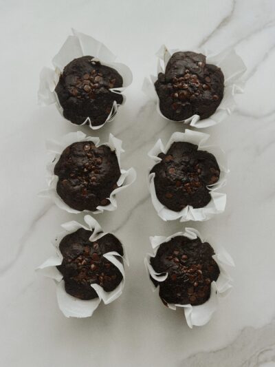 Gluten Free Double Chocolate Zucchini Muffins